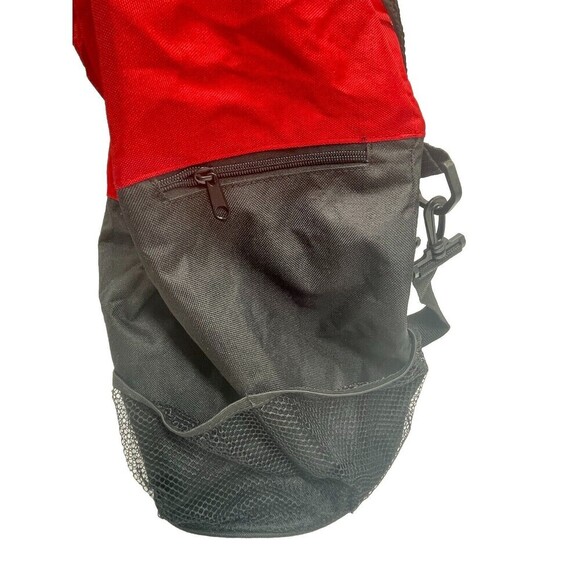 Disney Cruise Line Castaway Club Canvas Red Black Beach Tote Bag Draw String - Picture 4 of 16